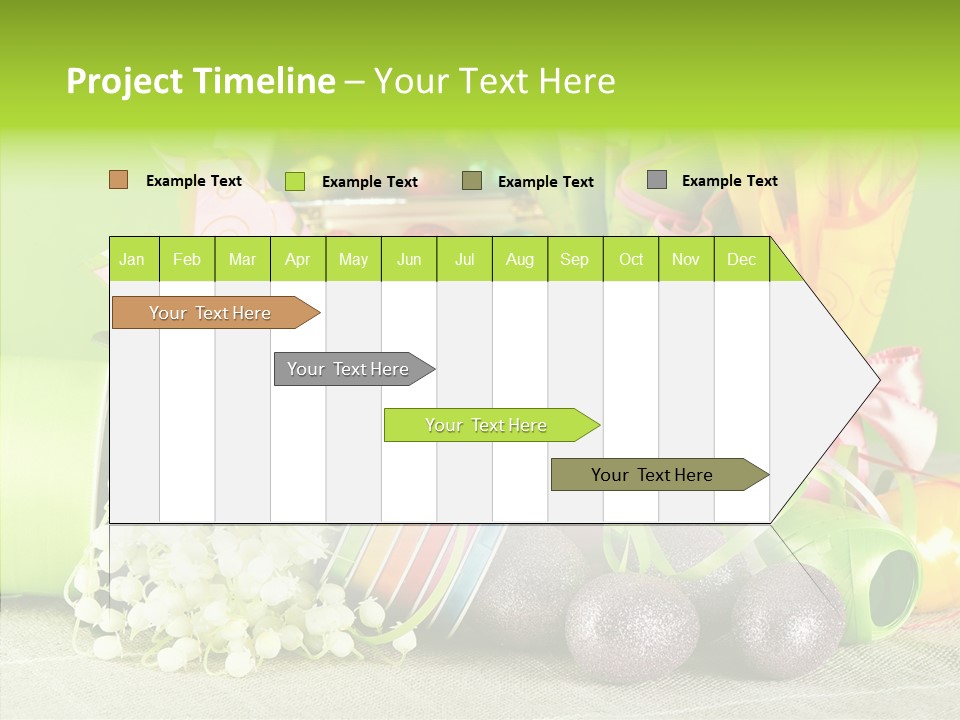 Ribbon Praline Celebration PowerPoint Template