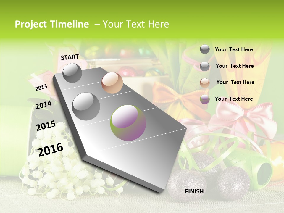 Ribbon Praline Celebration PowerPoint Template