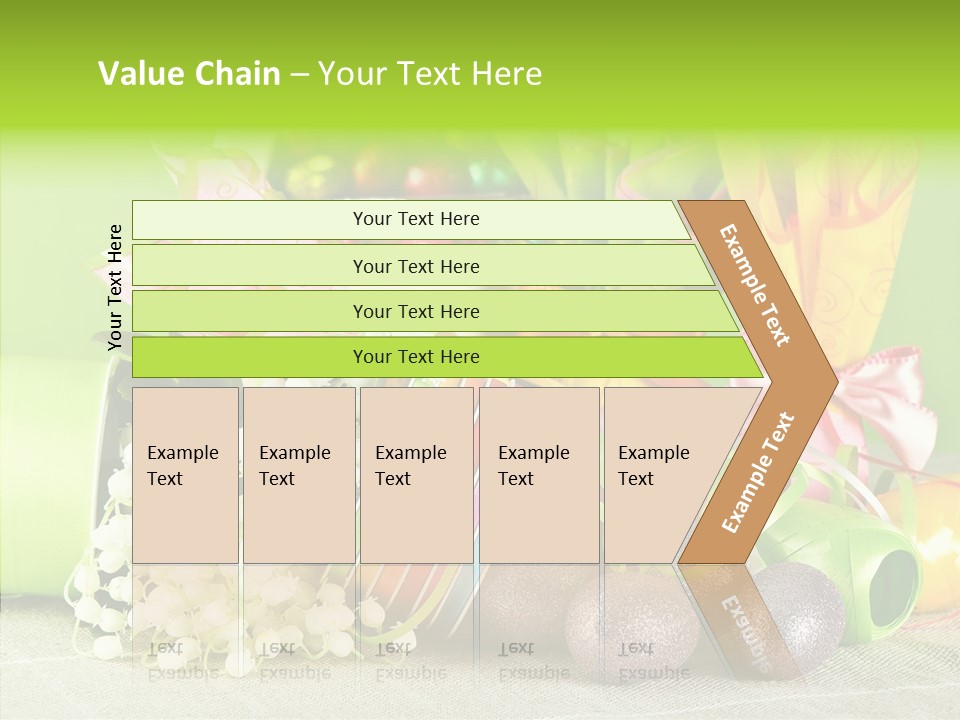 Ribbon Praline Celebration PowerPoint Template