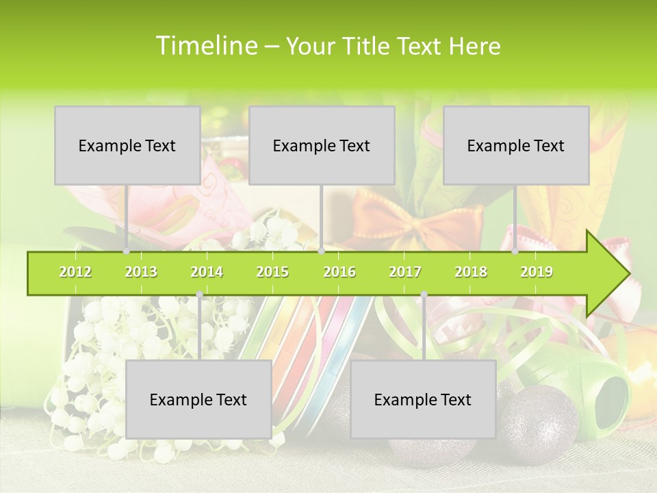 Ribbon Praline Celebration PowerPoint Template