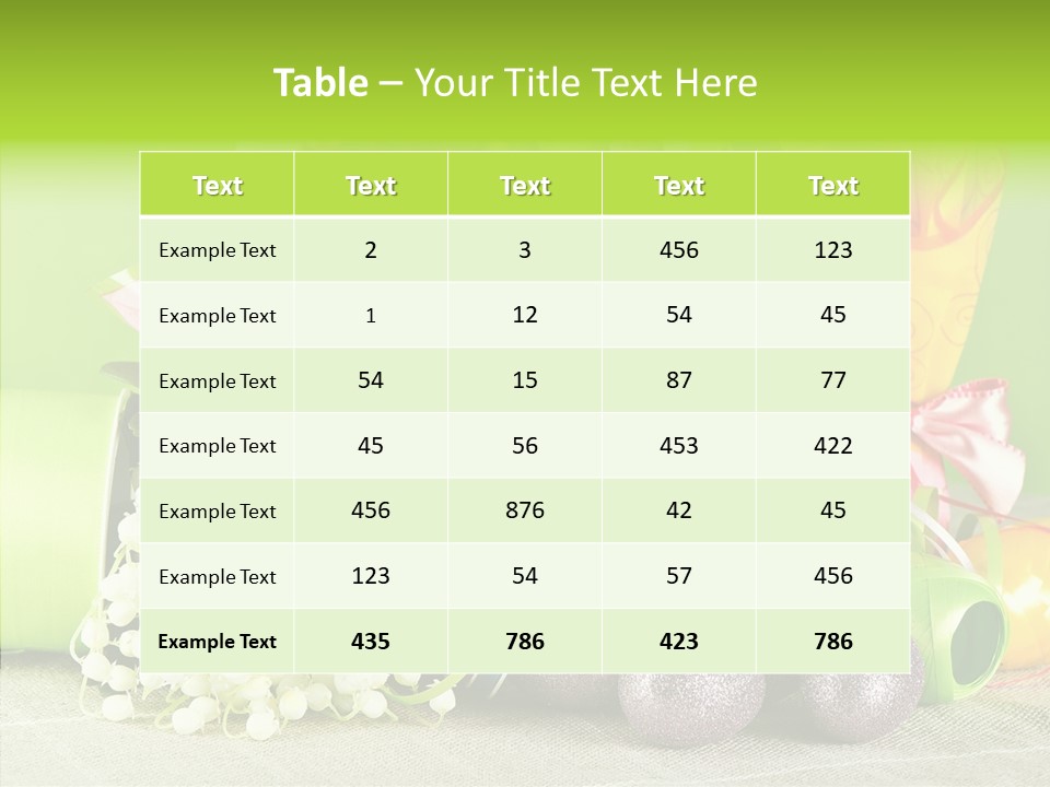 Ribbon Praline Celebration PowerPoint Template