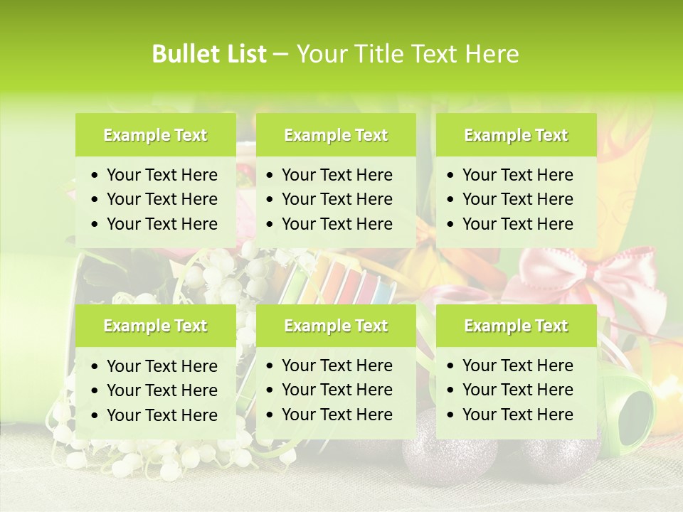 Ribbon Praline Celebration PowerPoint Template