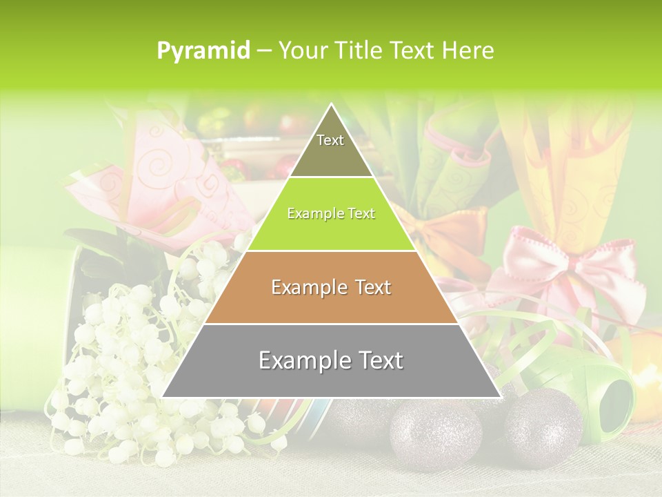 Ribbon Praline Celebration PowerPoint Template