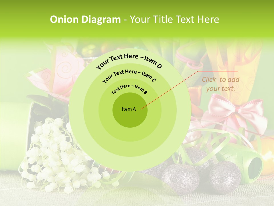 Ribbon Praline Celebration PowerPoint Template