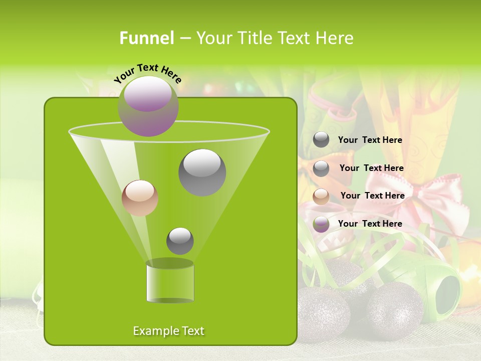 Ribbon Praline Celebration PowerPoint Template