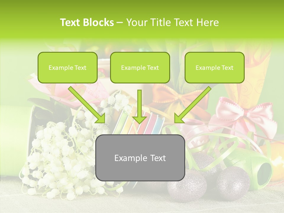 Ribbon Praline Celebration PowerPoint Template