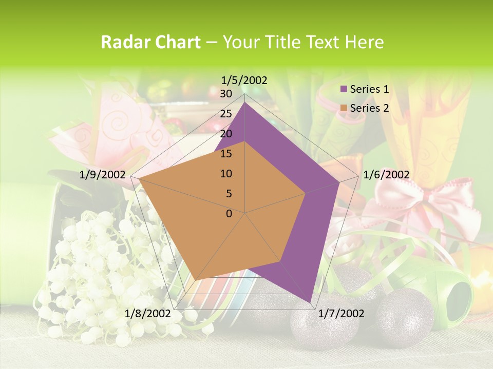 Ribbon Praline Celebration PowerPoint Template