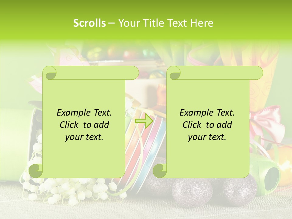 Ribbon Praline Celebration PowerPoint Template