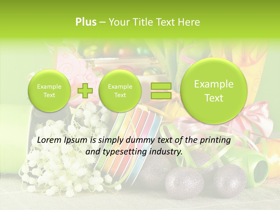 Ribbon Praline Celebration PowerPoint Template