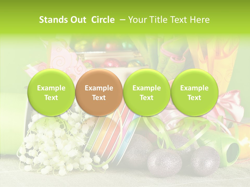 Ribbon Praline Celebration PowerPoint Template
