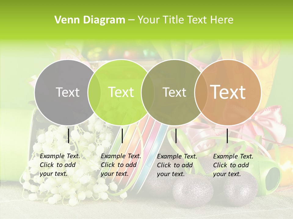 Ribbon Praline Celebration PowerPoint Template