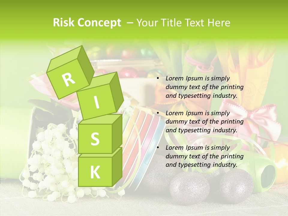 Ribbon Praline Celebration PowerPoint Template