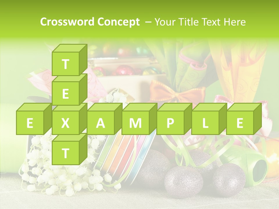 Ribbon Praline Celebration PowerPoint Template