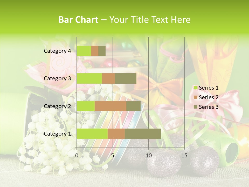 Ribbon Praline Celebration PowerPoint Template