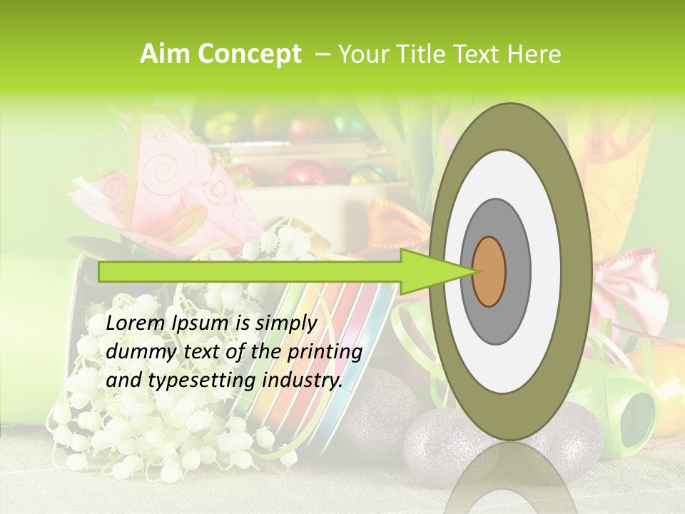 Ribbon Praline Celebration PowerPoint Template