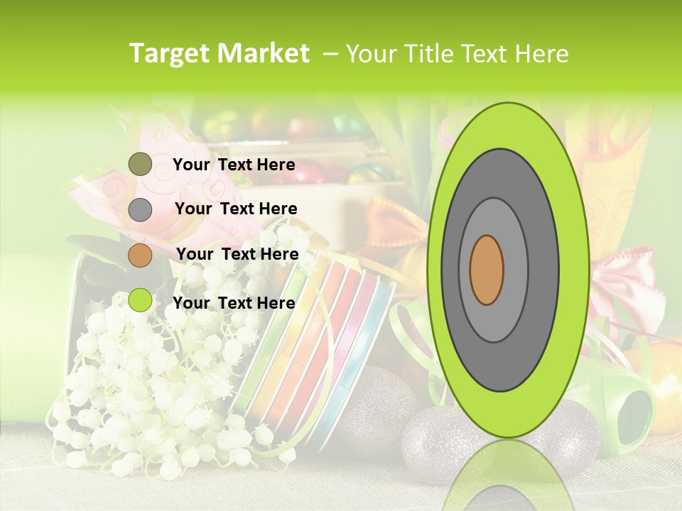 Ribbon Praline Celebration PowerPoint Template