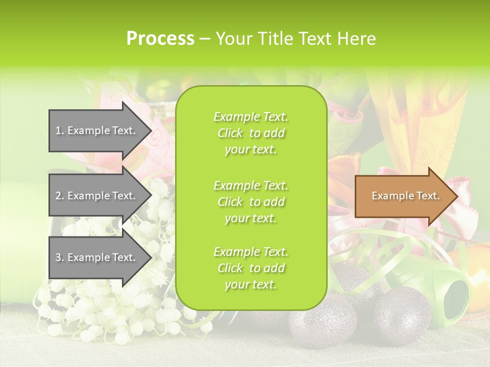 Ribbon Praline Celebration PowerPoint Template