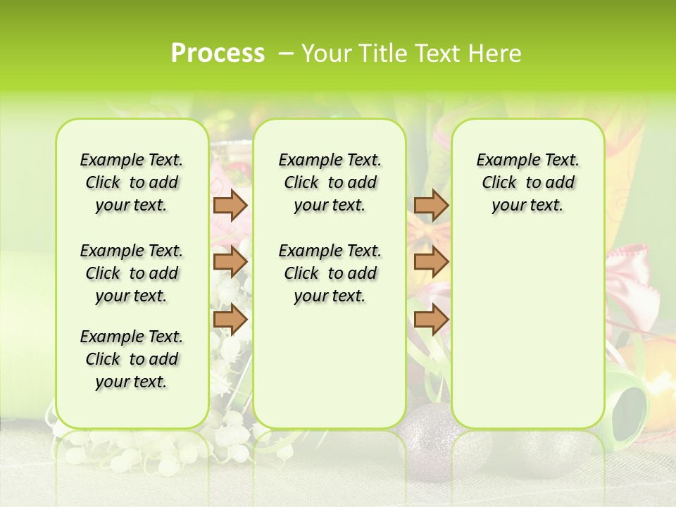 Ribbon Praline Celebration PowerPoint Template