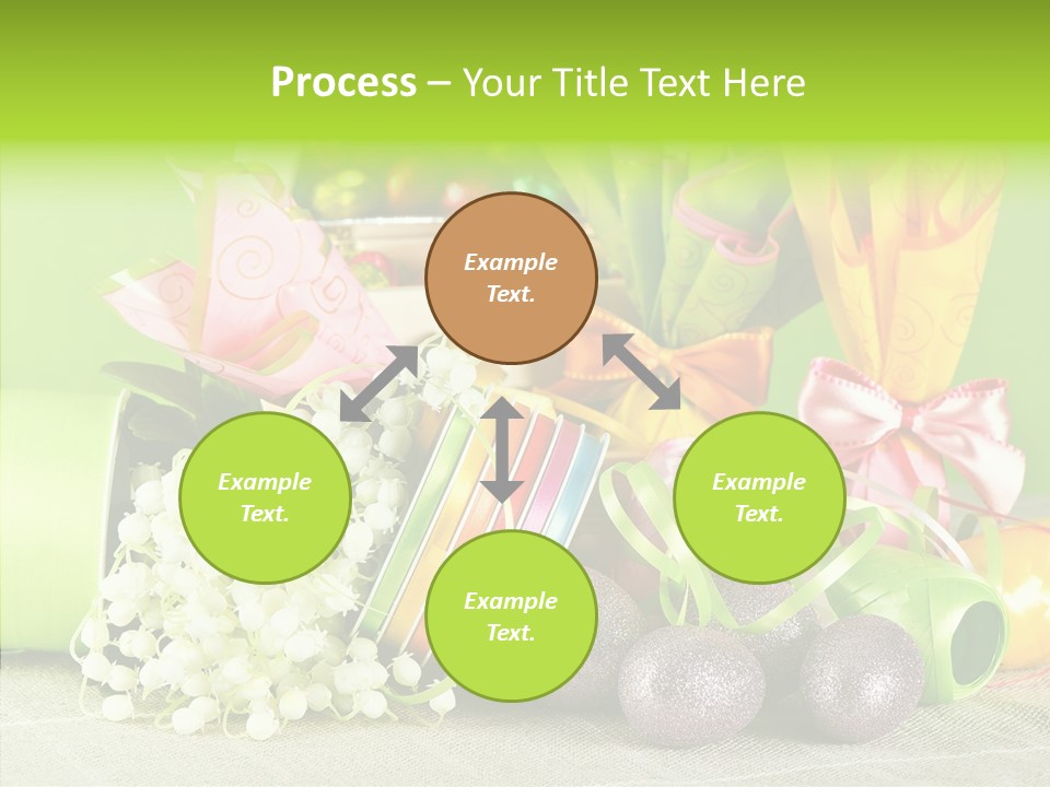 Ribbon Praline Celebration PowerPoint Template