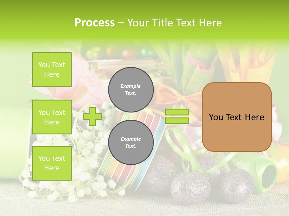 Ribbon Praline Celebration PowerPoint Template