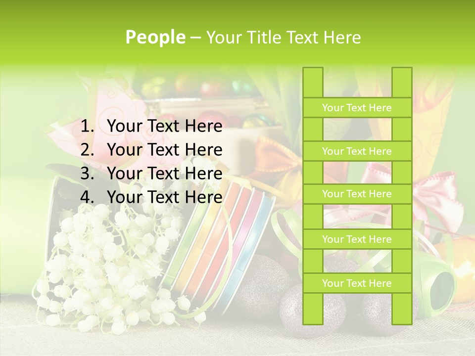 Ribbon Praline Celebration PowerPoint Template