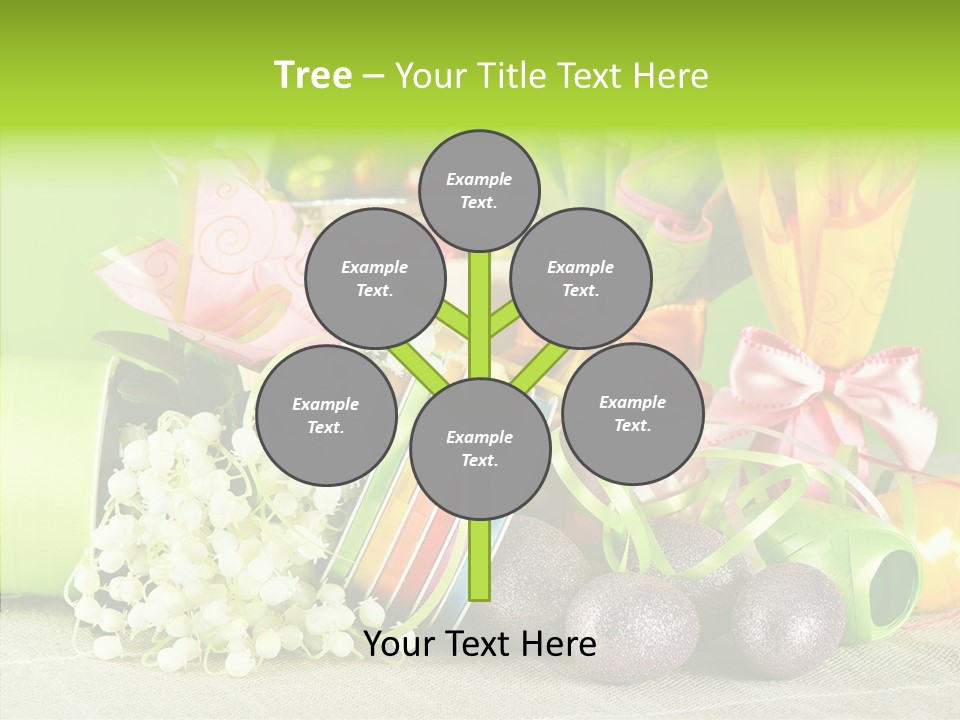 Ribbon Praline Celebration PowerPoint Template