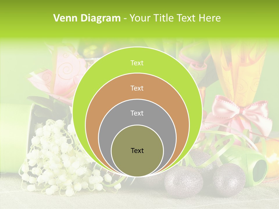 Ribbon Praline Celebration PowerPoint Template