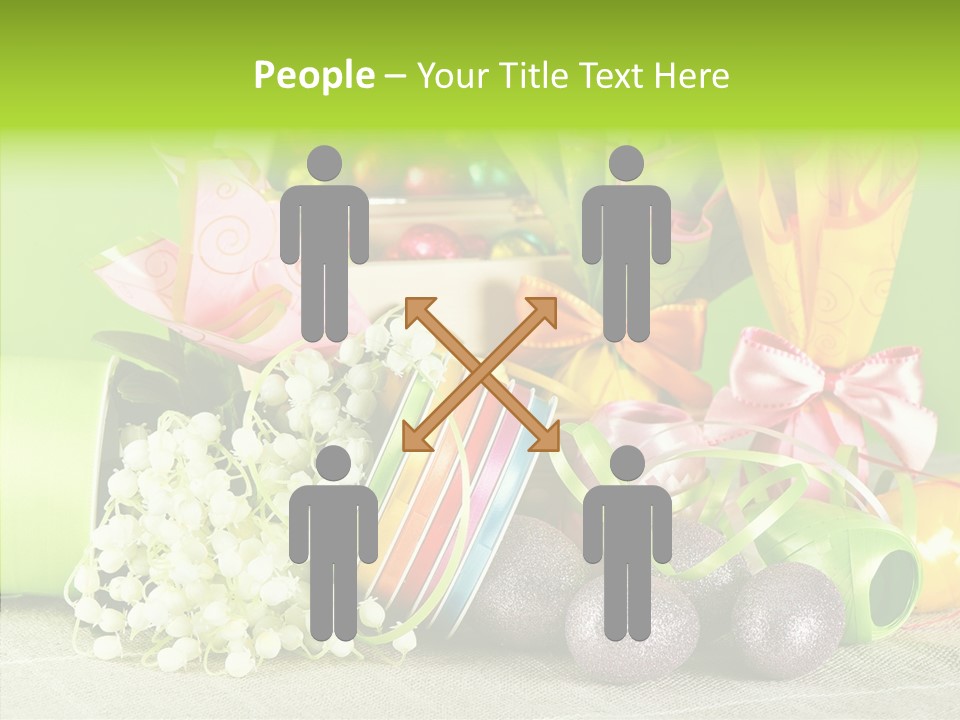 Ribbon Praline Celebration PowerPoint Template