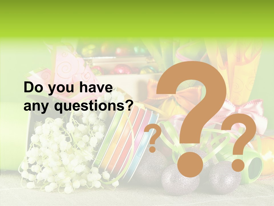 Ribbon Praline Celebration PowerPoint Template