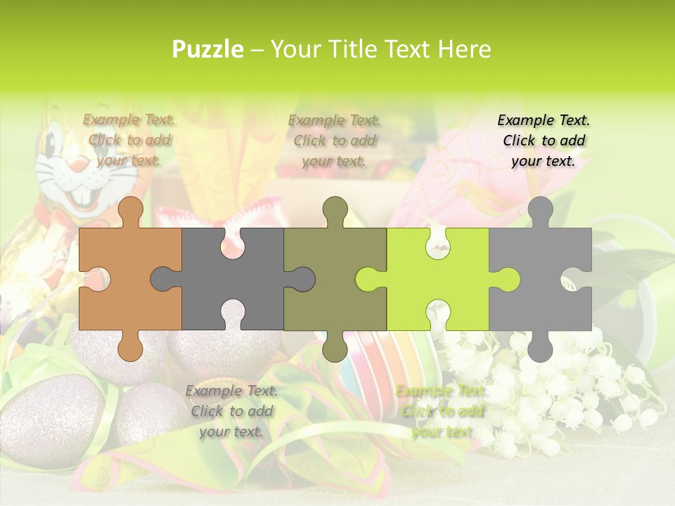 Ribbon Holiday Handmade PowerPoint Template