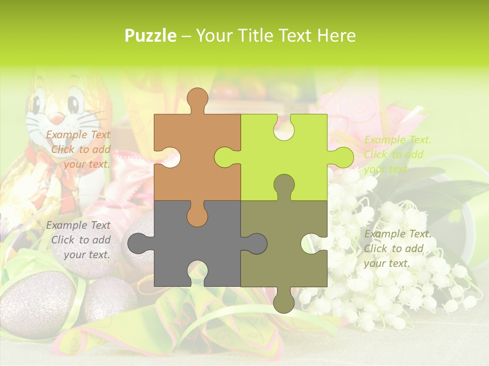 Ribbon Holiday Handmade PowerPoint Template