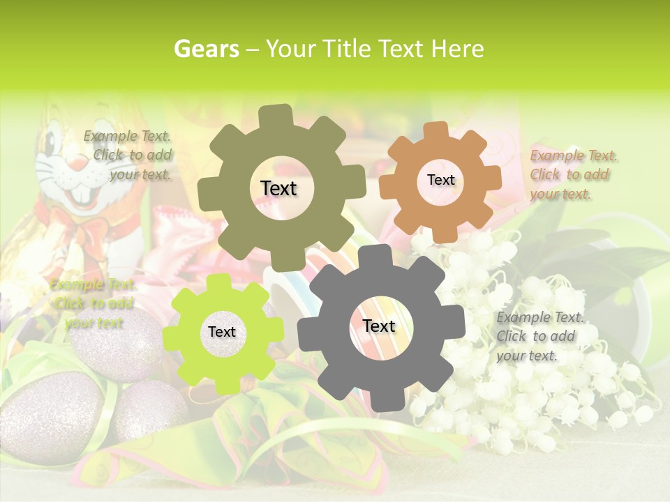 Ribbon Holiday Handmade PowerPoint Template