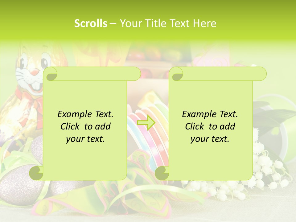 Ribbon Holiday Handmade PowerPoint Template