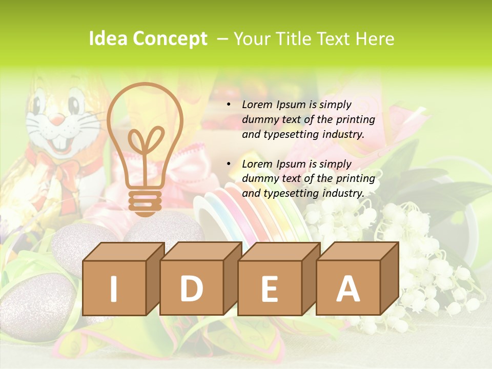 Ribbon Holiday Handmade PowerPoint Template