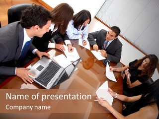 Secretary Team Businessteamwork PowerPoint Template