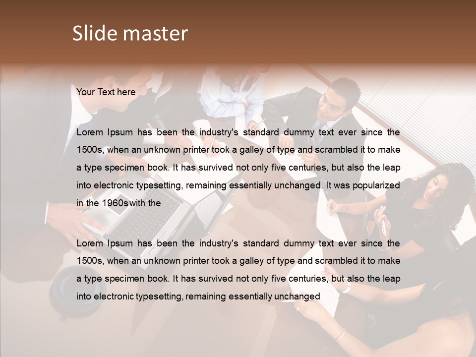 Secretary Team Businessteamwork PowerPoint Template