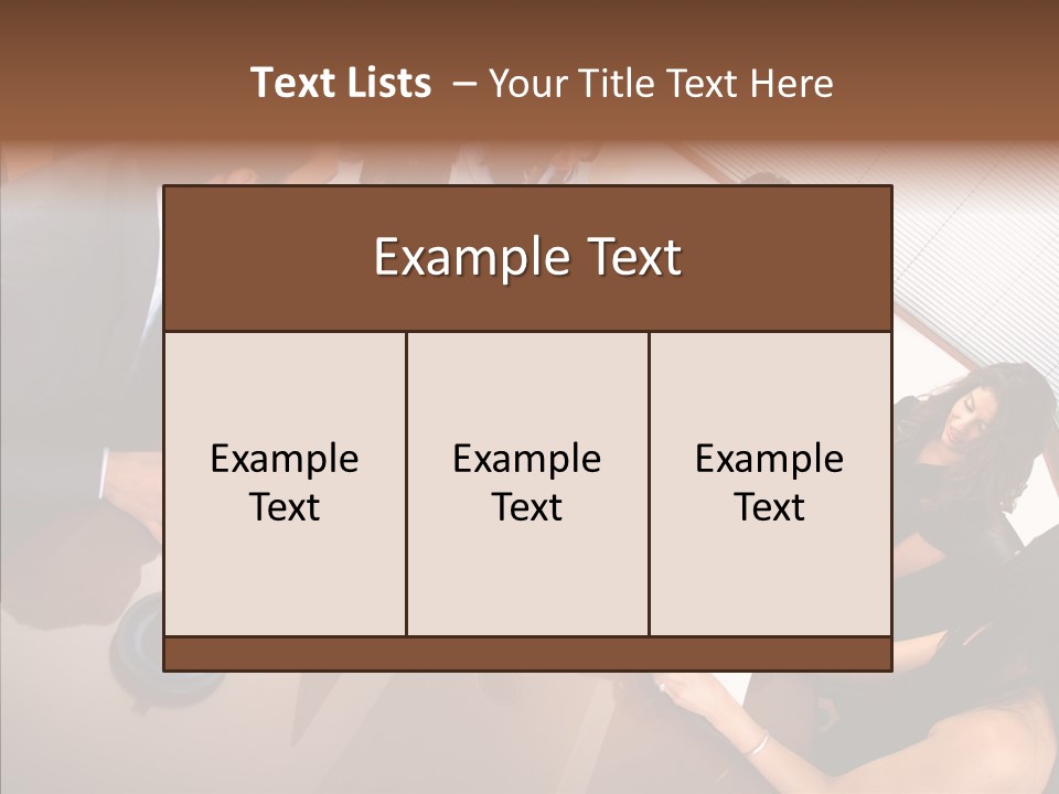 Secretary Team Businessteamwork PowerPoint Template