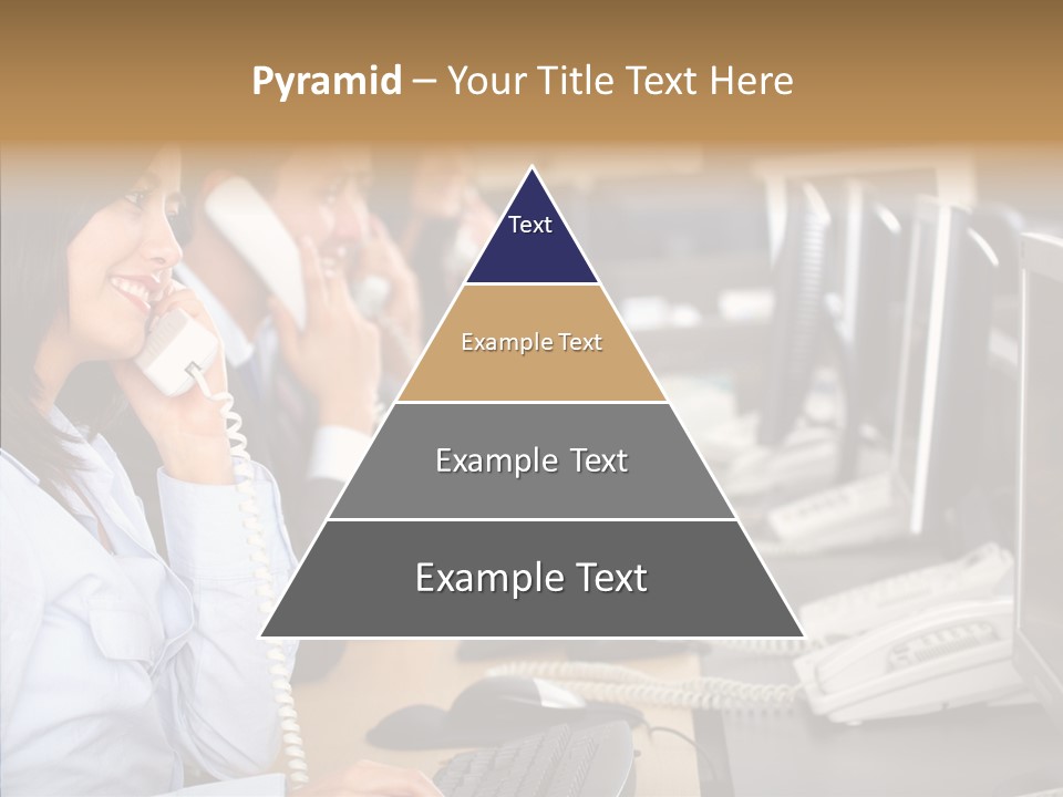 Web Girl Operator PowerPoint Template