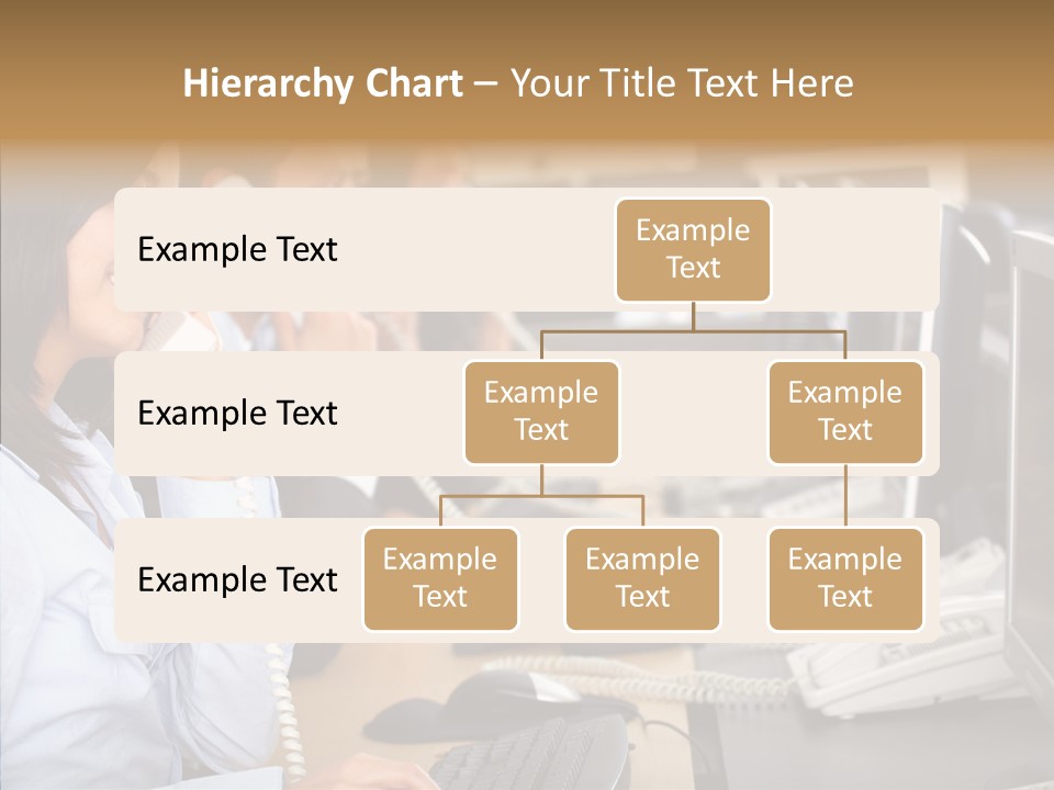 Web Girl Operator PowerPoint Template