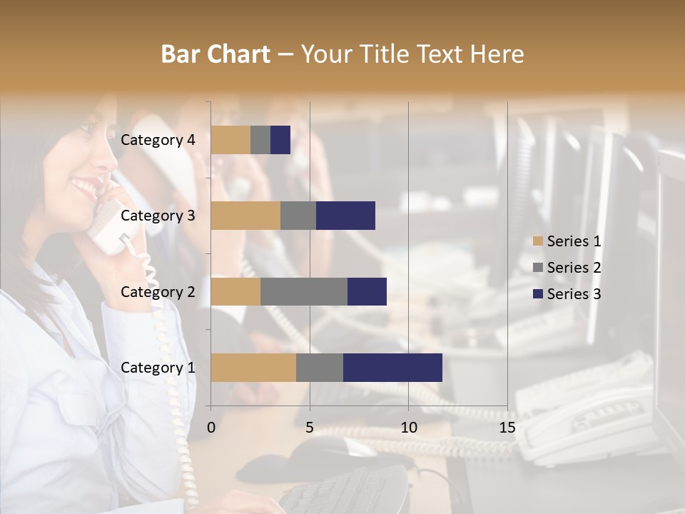 Web Girl Operator PowerPoint Template