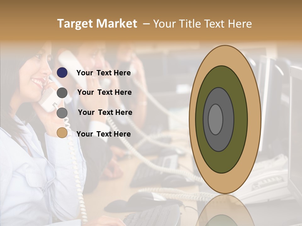 Web Girl Operator PowerPoint Template