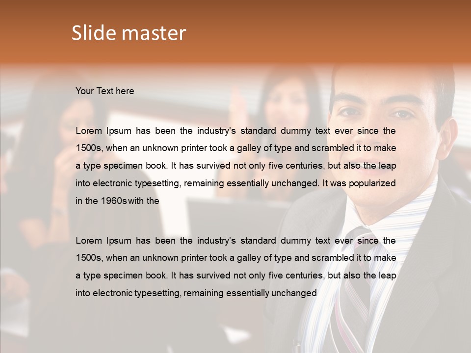 Manager Leader Staff PowerPoint Template