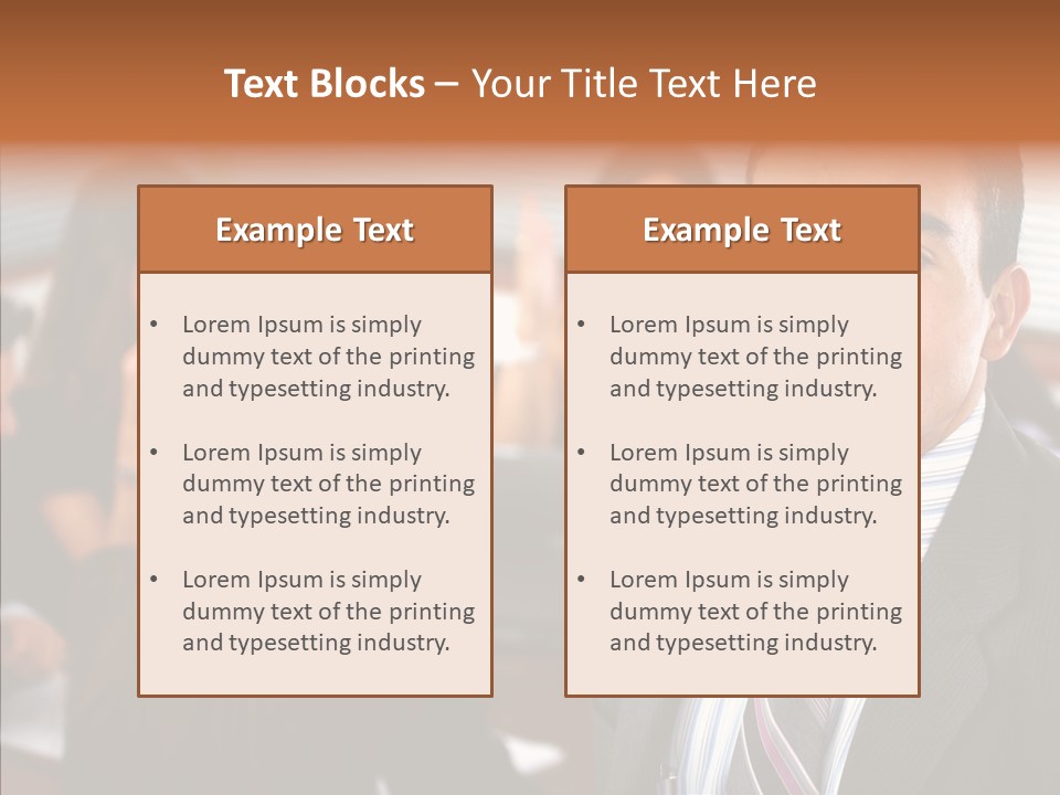 Manager Leader Staff PowerPoint Template