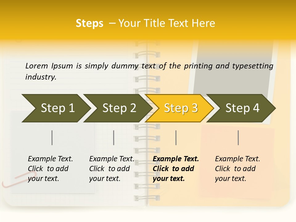Documents Tabs Pad PowerPoint Template