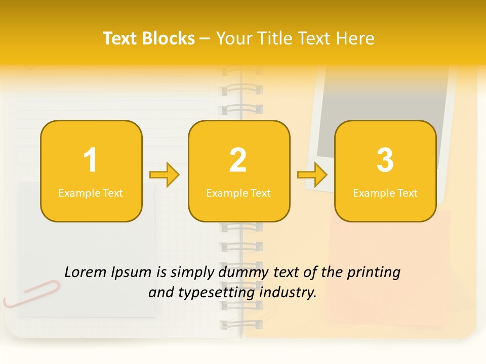 Documents Tabs Pad PowerPoint Template