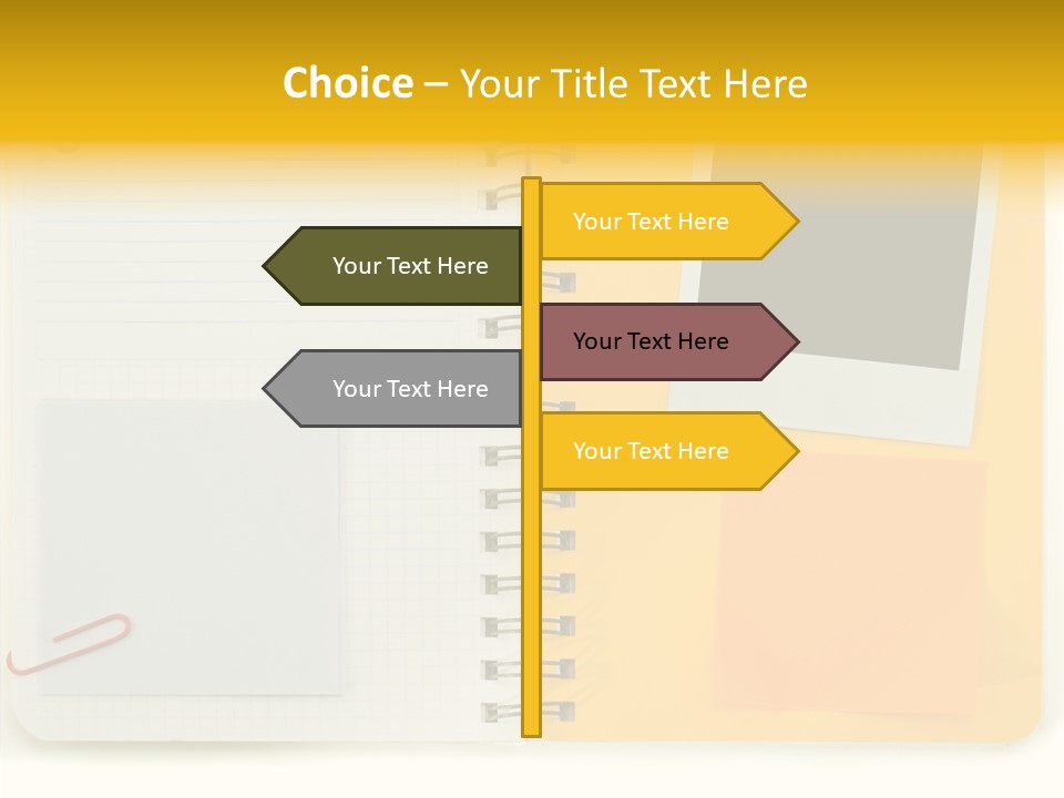 Documents Tabs Pad PowerPoint Template
