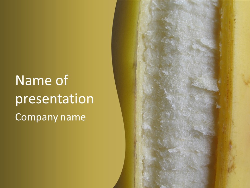 Banana Banana Skin Fruit PowerPoint Template