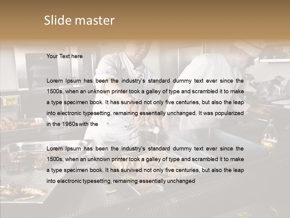 Profession Meat Course PowerPoint Template