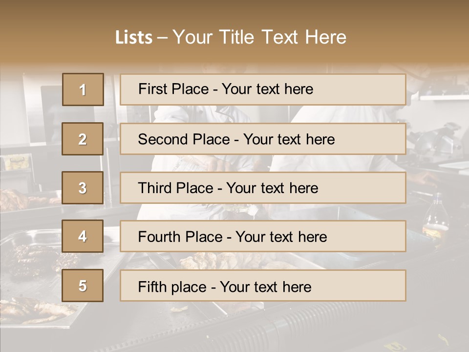 Profession Meat Course PowerPoint Template