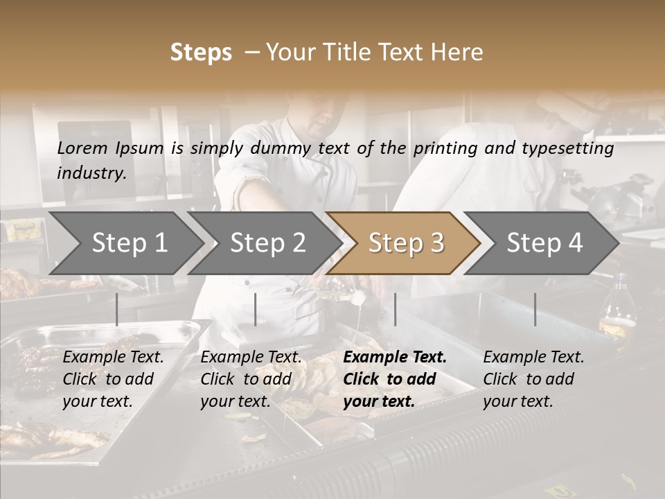 Profession Meat Course PowerPoint Template